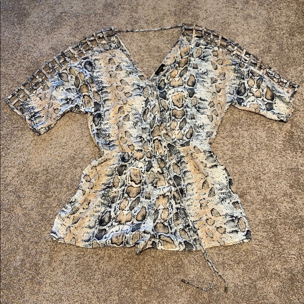 Romper Snakeskin Size S